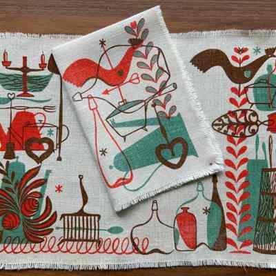 Matching placemat set, Yankee Doodles 112; see “Placemat Sets”.: PKM collection.