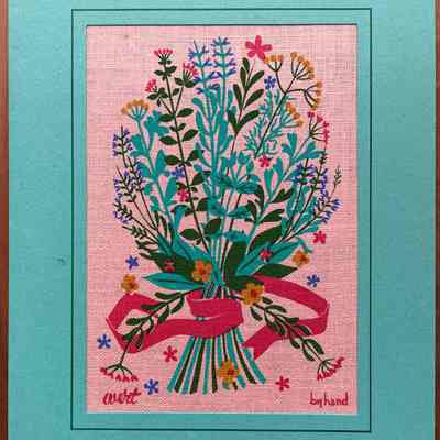 Notecard, Matted Greetings: Herb Bouquet 350-8