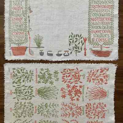 Possible matching placemat set: Kitchen Garden (TK); see “Placemat Sets” entries.: PKM collection. Image: PKM