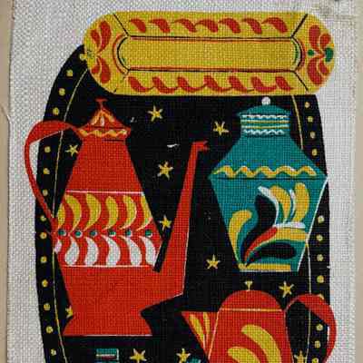 Notecard, Country Print Notes: Country Kitchen 333, Painted Tin (TK)