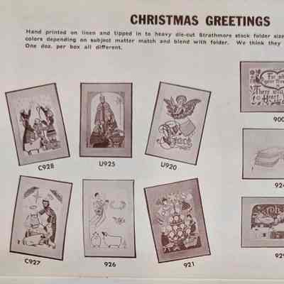 Plowshares Christmas Greeting U920, top row, third from left.: From “Country Prints by Robert Darr Wert and Neighbors”, c.1966. Image: Clark Peramo