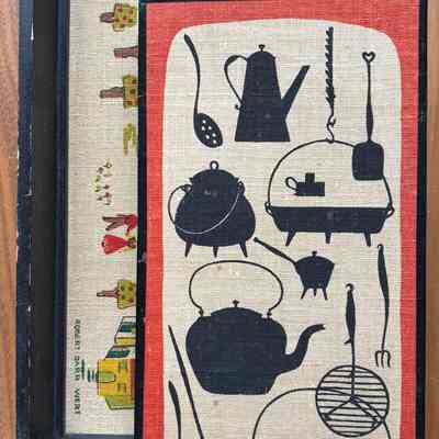 Print will replace a damaged Wert print in this black frame.: PKM collection.