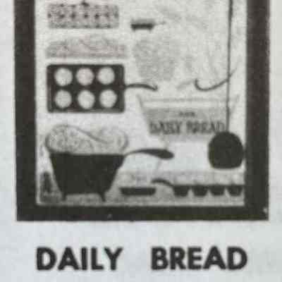 Framed Print: Daily Bread 97-3; see “Framed Prints and Mounted Prints” entries.: From “Country Prints in Frames”, c.1955.