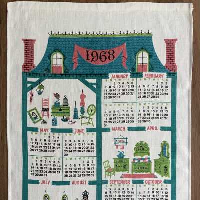Towel, Calendar: Doll House 504, 1968