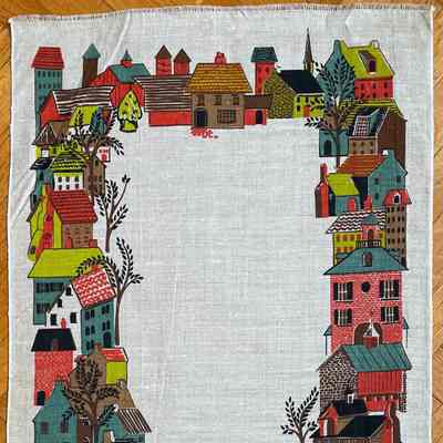 Towel, Wallhanging: Village 213