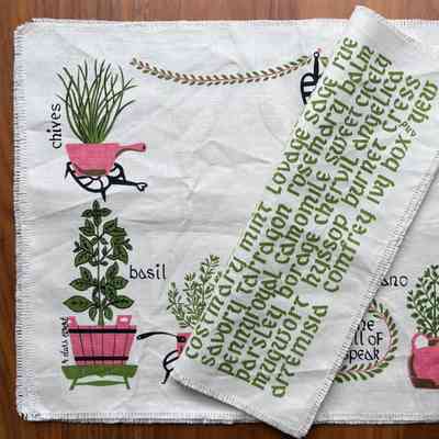 Placemat: Kitchen Garden 115, Pink