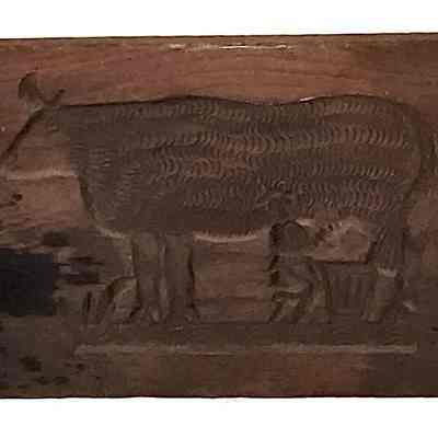 Carved wood buttermold from the Wert family collection.: Collection of Sara, Mark and Jenn Leeper. Image: Sara Leeper.