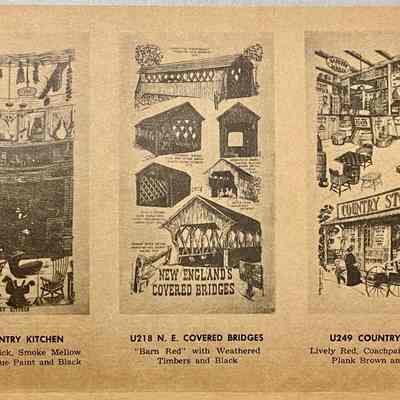 Country Store U249 wall hanging, right.: From “Country Prints by Robert Darr Wert and Neighbors”, c.1963. Image: Michael J. Dawson