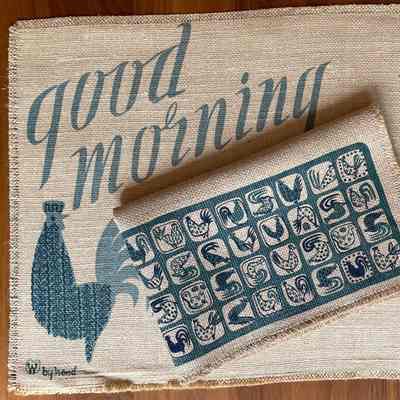 Placemat: Good Morning 101, Blue