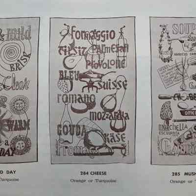 Three Motif Gourmet towels/wall hangings.: Image: Clark Peramo