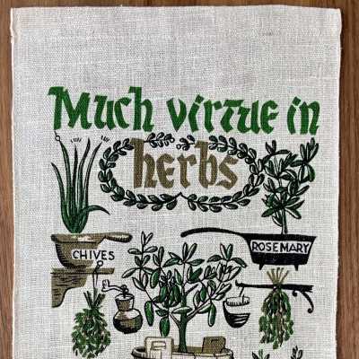 Wallhanging, Plowshares: Kitchen Pocket, Herbs U803