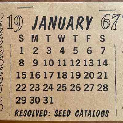 Plowshares paper calendar.: Collection of Sara Leeper.
