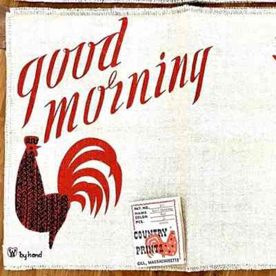 Placemat: Good Morning 101, Red, Napkin Only
