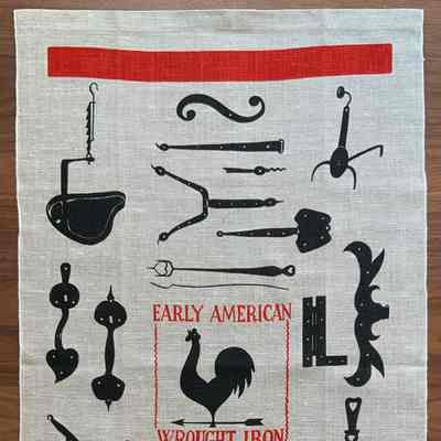 Towel, Wallhanging: Wrought Iron U278 (variant of Wrought Iron 209), c.1967