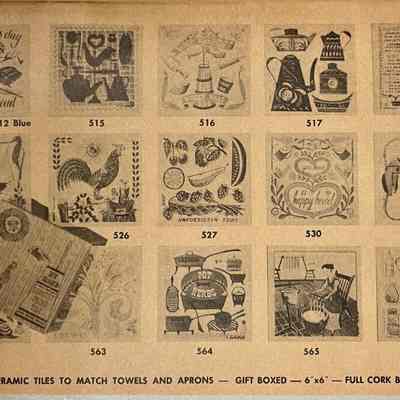Candle Making 565, bottom row, second from right.: From “Country Prints by Robert Darr Wert and Neighbors”, c.1963 and c.1966. Image: Michael J. Dawson