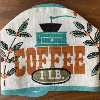 Kitchen, Coffee Can Cover: Motif Gourmet 280 or 284-5, 1 lb., Turquoise