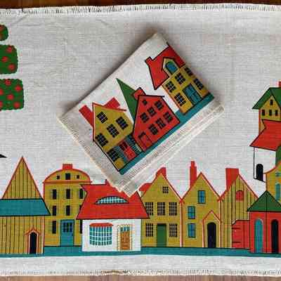 Matching Village (TK) placemat set.: Collection of Sara Leeper. Images: PKM.