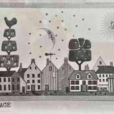 Village 1330-6 framed print.: From “Framed Prints by Robert Darr Wert/Country Prints”, c.1960. Image: PKM.