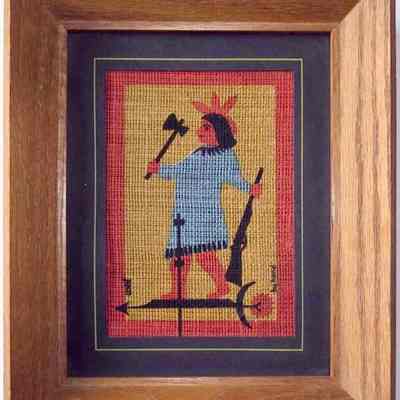 Notecard, Matted Greetings: Weathervane-Indian 350-23