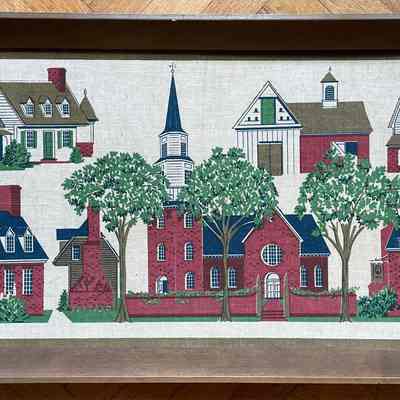 Williamsburg Street Scene 1330-1 is a pair with the Palace print above.: Collection of Sara Leeper.