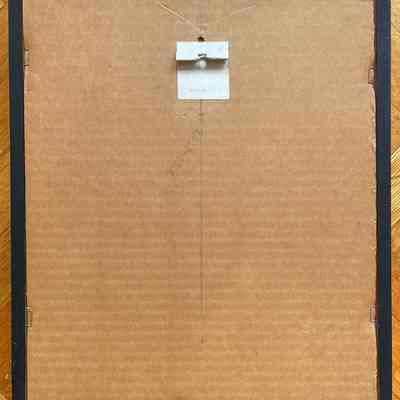Back of frame with item number and frame color stamped in black (1012-1 BLK).