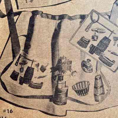 Woodenware U316 apron.: Cropped from brochure image below. Images: PKM, unless noted.