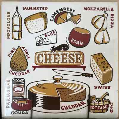 Matching tile: Cheese 566; see “Country Print Tiles”.: Image: anonymous Pinterest post
