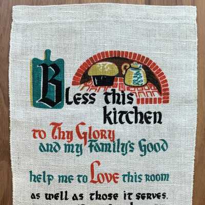 Wallhanging, Plowshares: Kitchen Pocket, Kitchen Blessing U804