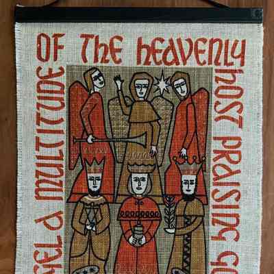 Wallhanging, Christmas, Scroll: Gloria 215