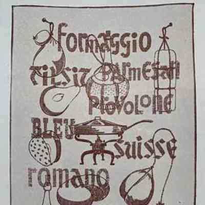 Final design for Cheese 284 towel/wallhanging.: From “Country Prints by Robert Darr Wert and Neighbors”, c.1967.