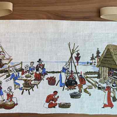 Thanksgiving (TK) apron; see “Kitchen Accessories”.: PKM collection.
