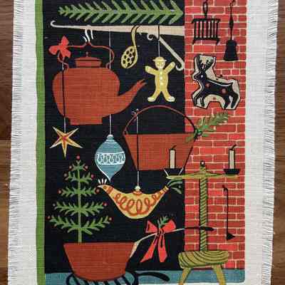 Christmas Kitchen (TK) Gift Greeting, c.1955; see “Gift Greetings” entries.: PKM collection.