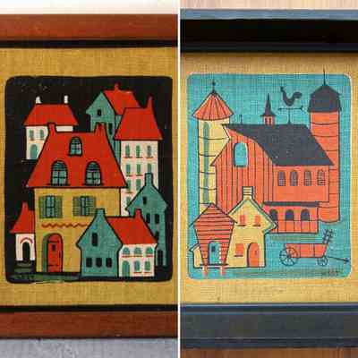 Print: Houses 67-2 Pair