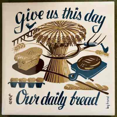 Matching tile: Daily Bread 512 in blue.: Image: Anonymous Pinterest post