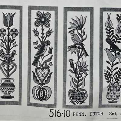 Print: Penn. Dutch 516-10 (set of four)