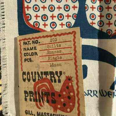 Country Prints product tag designating this print as a runner.: Image: got2haveita2zz, eBay.com, Henderson NV.