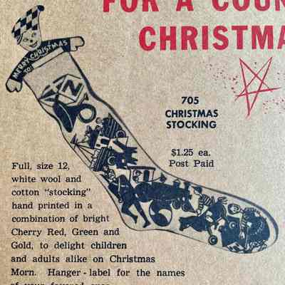 Print, Christmas: Stocking 705