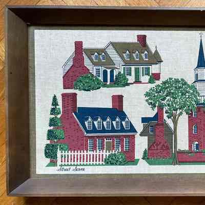 Print: Williamsburg Street Scene 1330-1