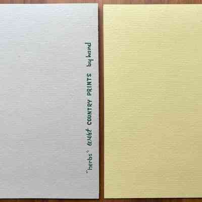 Back of cards with Country Prints imprint.: PKM collection.