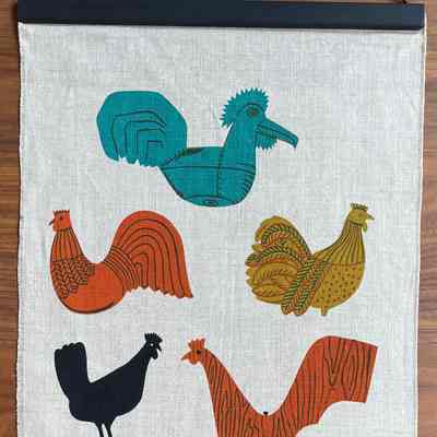 Wallhanging, Scroll: Weathervane, Birds 228
