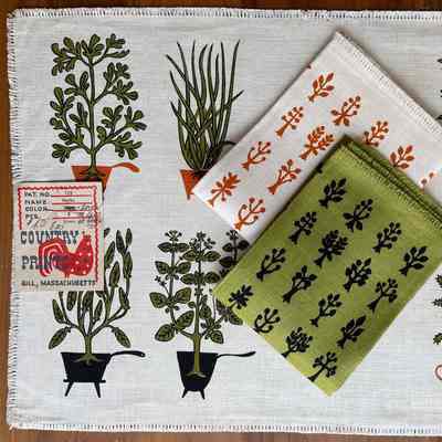 Placemat: Herbs 132, Green