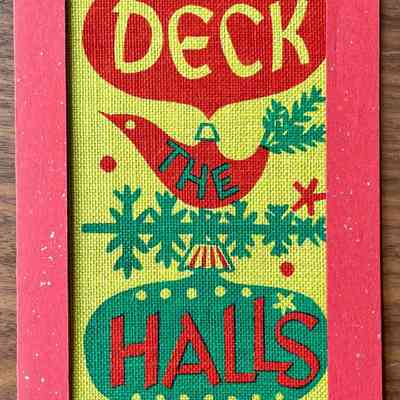 Example of die cut notecard.: PKM collection. Image: PKM.