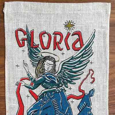 Wallhanging, Plowshares: Christmas, Gloria 710