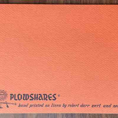 Card back with Plowshares imprint.