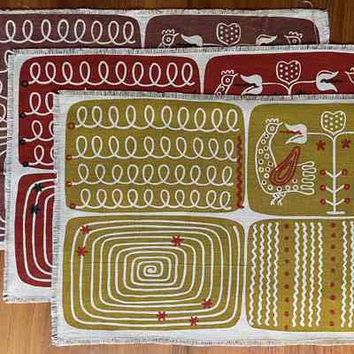 Placemat: Slipware 116, Red, Napkin Only