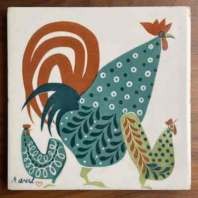 Matching tile: Rooster T-1.: PKM collection.