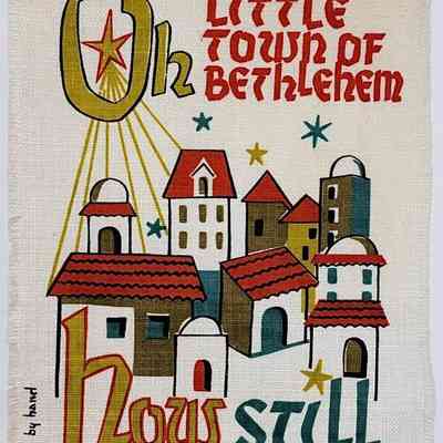 Oh Little Town of Bethlehem.
