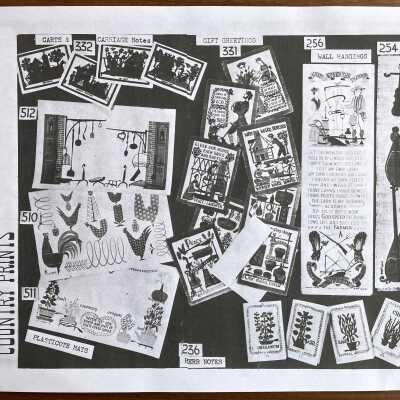 Plasticote Mats, bottom left.: From, “Mat Sets by Robert Darr Wert/Country Prints”, p.7, c.1960.