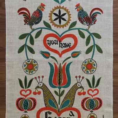 Matching towel/wallhanging: Happy Heart U230; see “Towels/Wallhangings”.: PKM collection.