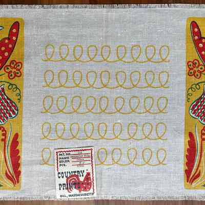 Placemat with Country Prints product tag.